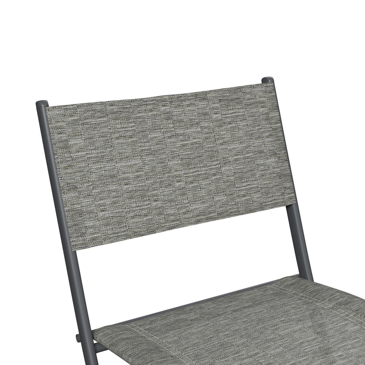 GARTENSET 5-teilig  - Dunkelgrau/Anthrazit, Basics, Glas/Textil - Xora