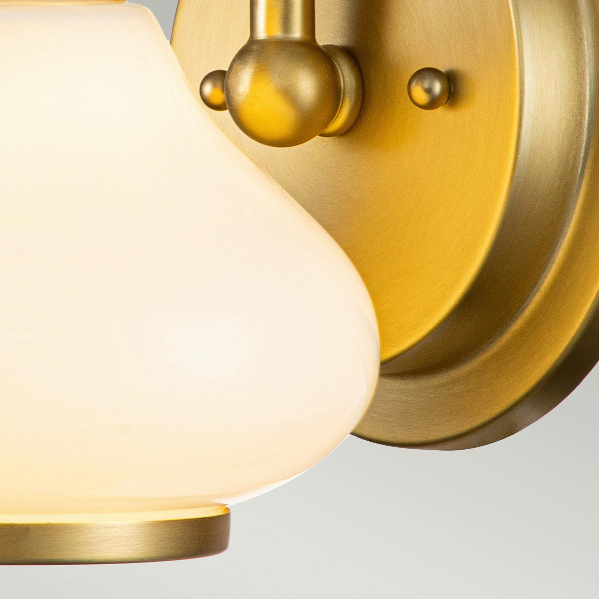 BADEZIMMER-WANDLEUCHTE Elstead Ainsley 16/20,6/19,1 cm   - Messingfarben, KONVENTIONELL, Glas/Metall (16/20,6/19,1cm) - Elstead Lighting