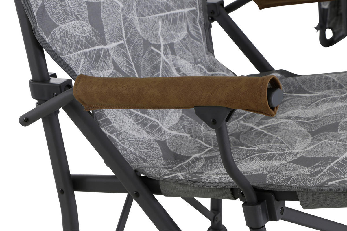 CAMPINGSESSEL - Anthrazit/Braun, KONVENTIONELL, Textil/Metall (73/55/99cm) - Siena Garden