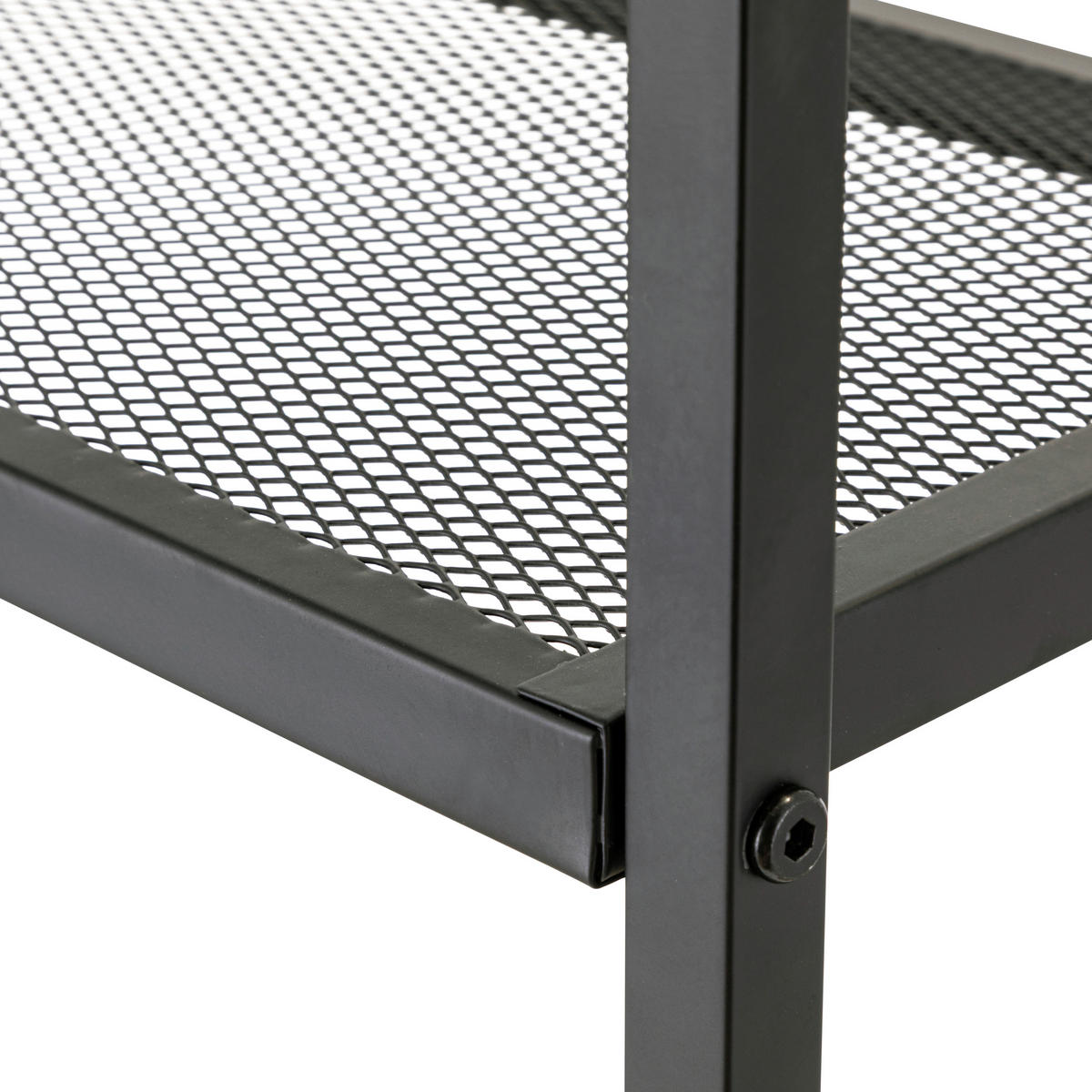 REGAL Schwarz  - Schwarz, Basics, Kunststoff/Metall (68/160/28cm) - Carryhome