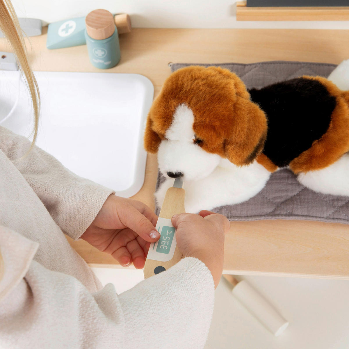 KAUFLADEN THYMUS  - Naturfarben/Weiß, Basics, Holz (65/31/75cm) - MUSTERKIND