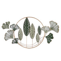 METALLBILD  - Jadegrün/Goldfarben, Basics, Metall (119,5/60/5cm)