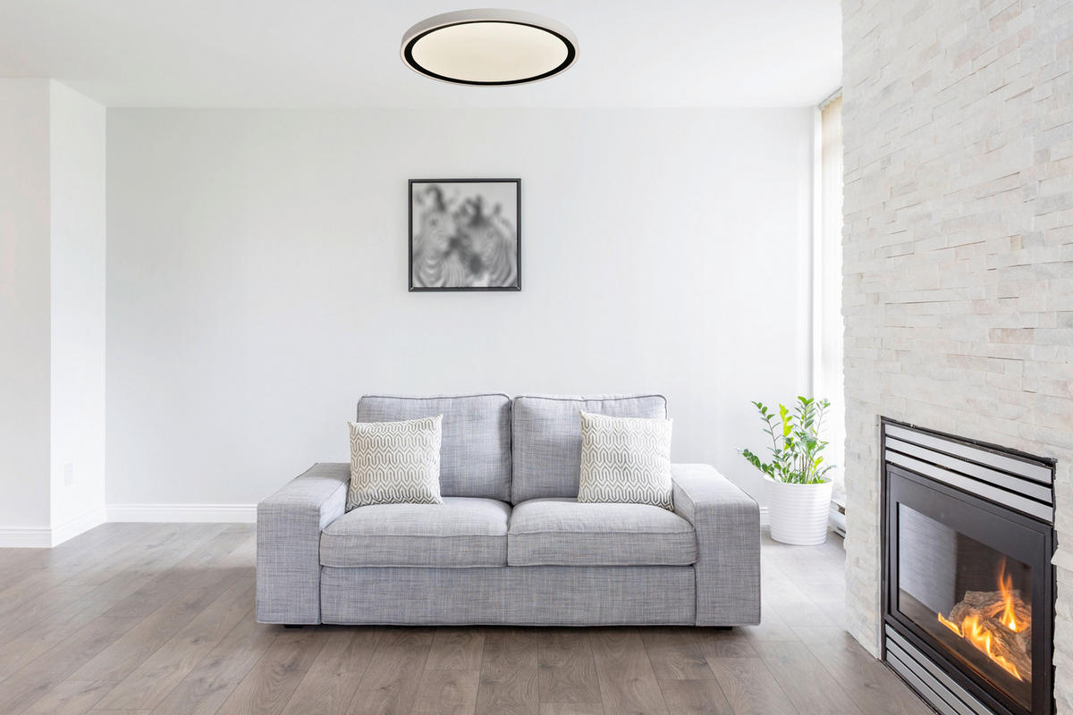 LED-DECKENLEUCHTE Vegas 6,5/30,5/30,5 cm  - Schwarz, Design, Kunststoff (6,5/30,5/30,5cm)