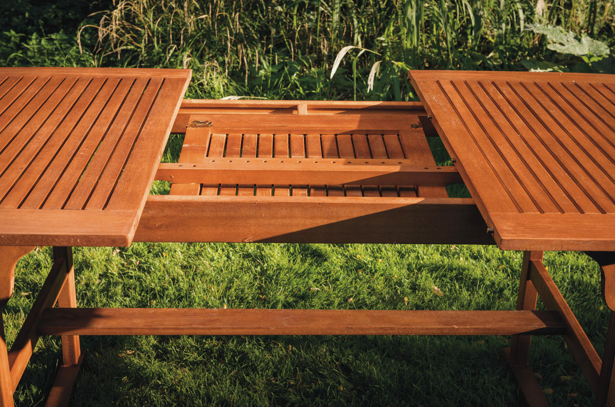 STOL VRTNI  smeđa  drvo      - smeđa, Romantično / ladanjski, drvo (150-200/100/74cm) - Ambia Garden