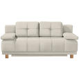 BOXSPRINGSOFA in Naturfarben  - Naturfarben, Design, Textil/Metall (202/92/104cm) - Novel