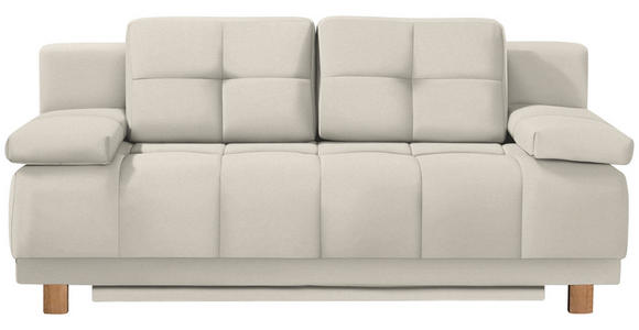 BOXSPRINGSOFA Naturfarben  - Naturfarben, Design, Textil/Metall (202/92/104cm) - Novel