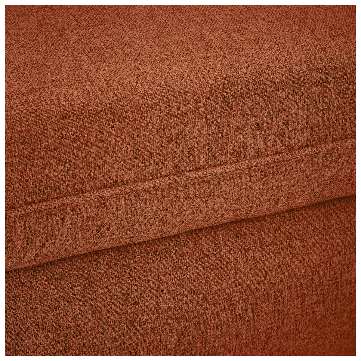 ECKSOFA in Flachgewebe Rostfarben  - Rostfarben/Schwarz, Modern, Kunststoff/Textil (182/237cm) - Carryhome