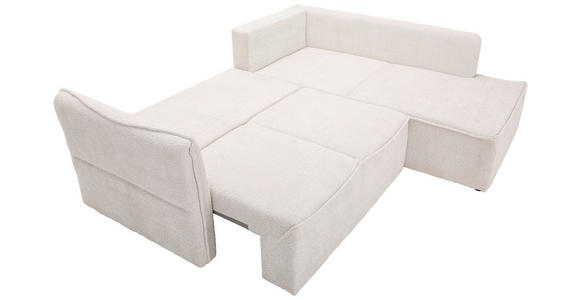 ECKSOFA in Chenille Beige  - Beige/Schwarz, KONVENTIONELL, Kunststoff/Textil (233/193cm) - Carryhome