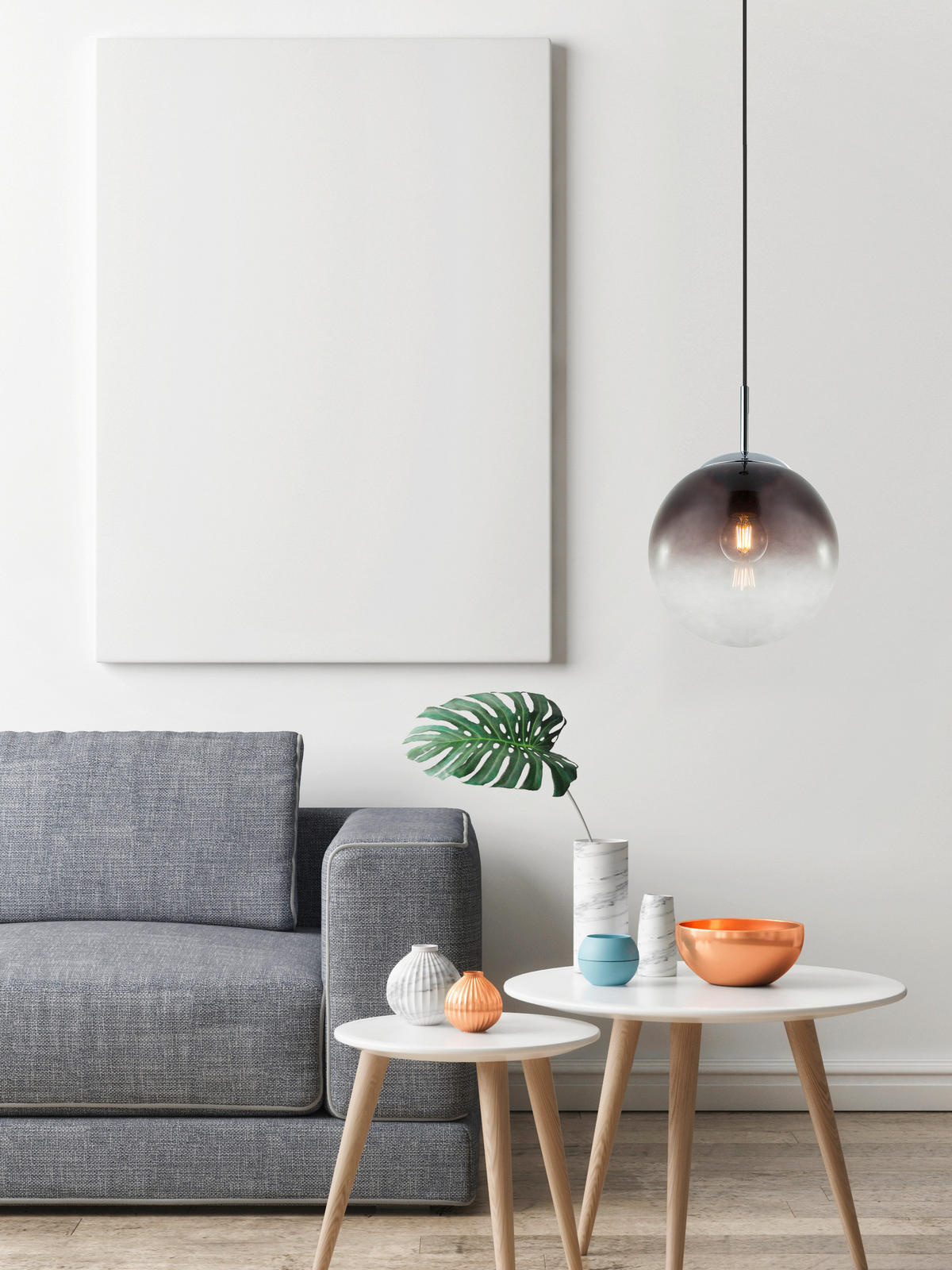 HÄNGELEUCHTE 20/120 cm   - Basics, Glas/Metall (20/120cm) - Globo