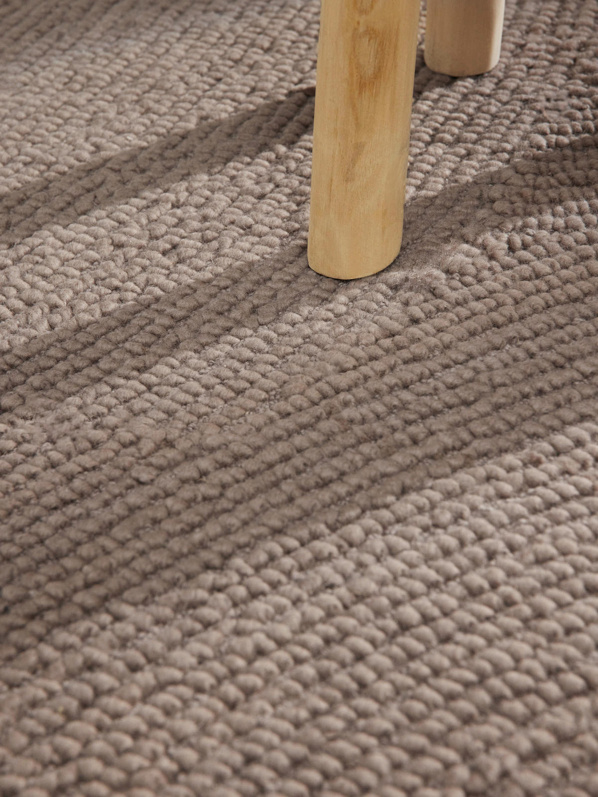 WOLLTEPPICH 200 cm Eleni Taupe  - Taupe, Basics, Textil (200cm)