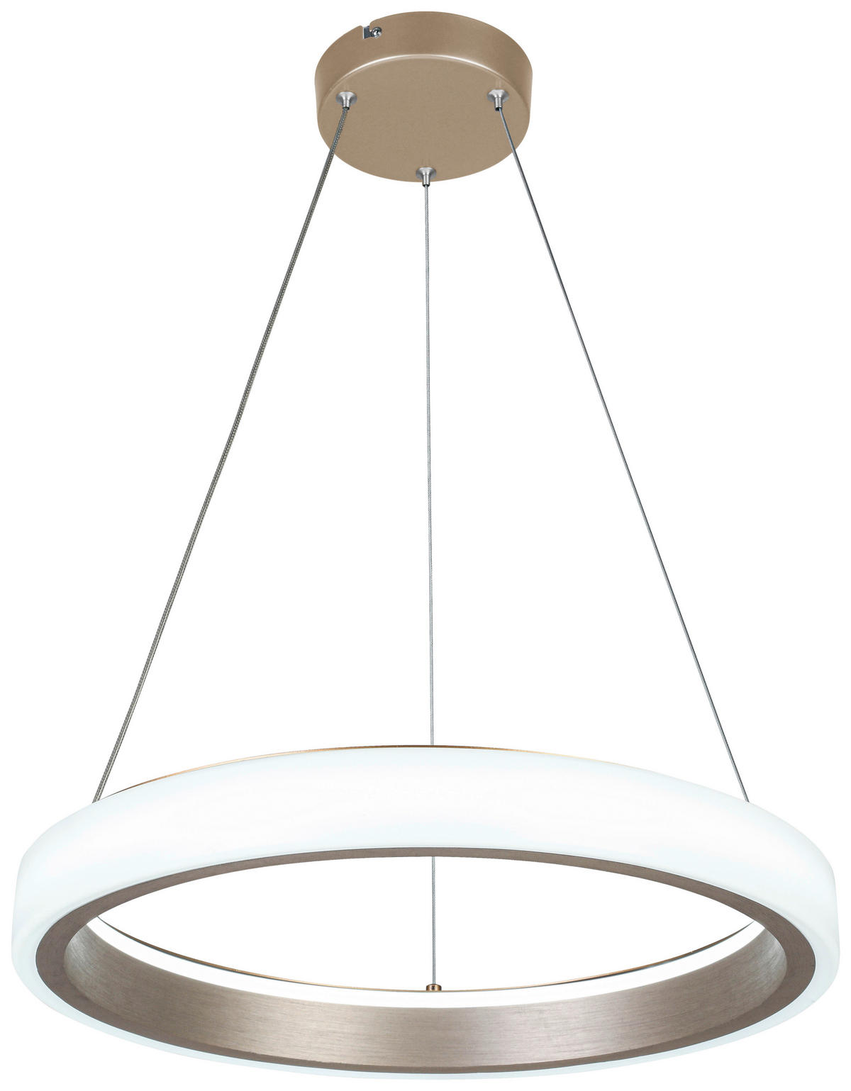 HÄNGELEUCHTE 50/120 cm   - Weiß/Cappuccino, Trend, Kunststoff/Metall (50/120cm) - Collet's Monde