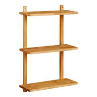 WANDREGAL  - Eichefarben, Basics, Holz (70/70/15cm)