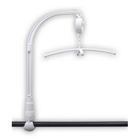 Niermann Mobilehalter für Rundstäbe  - Weiß, Basics, Kunststoff (30/58cm)
