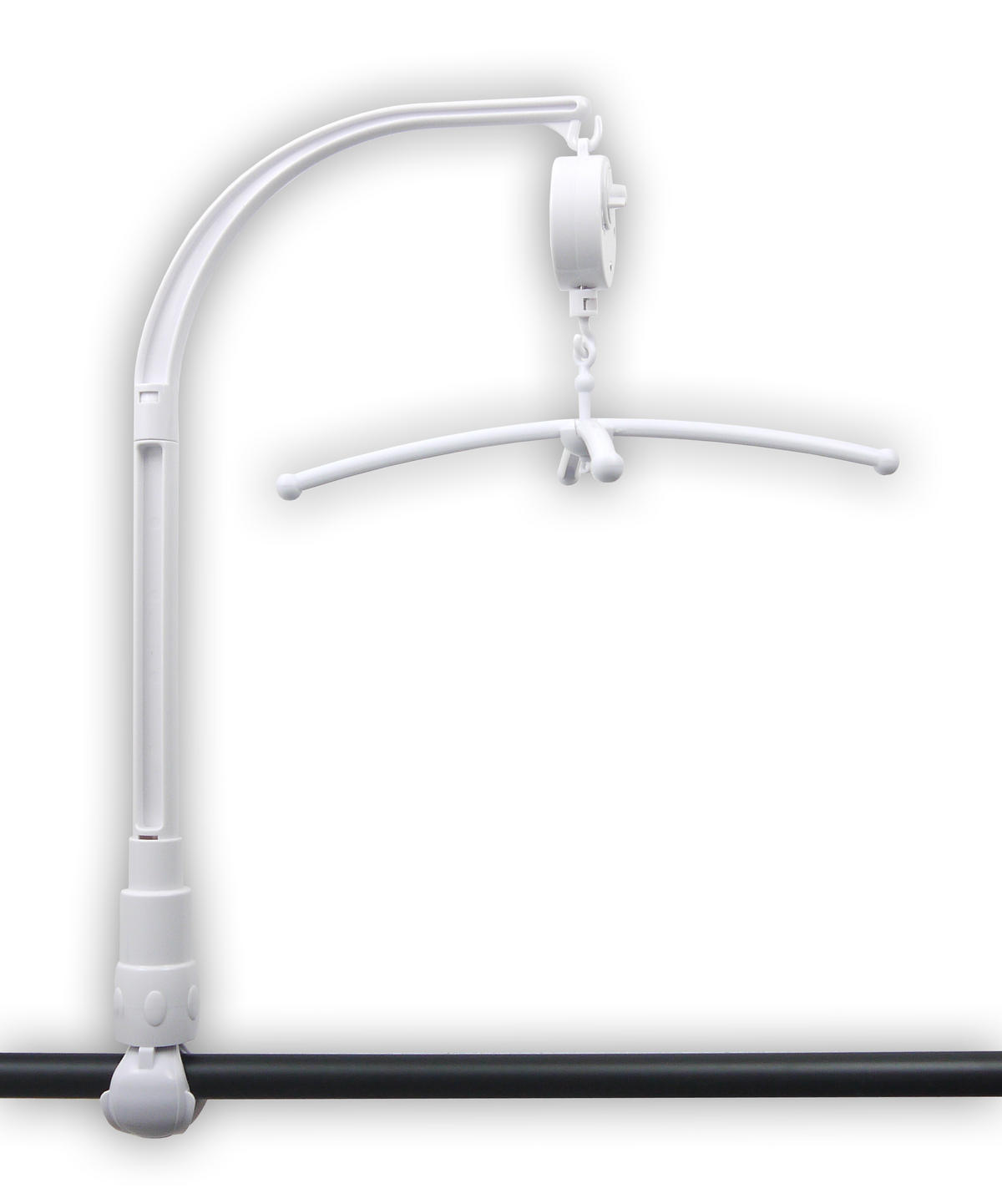Niermann Mobilehalter für Rundstäbe  - Weiß, Basics, Kunststoff (30/58cm)