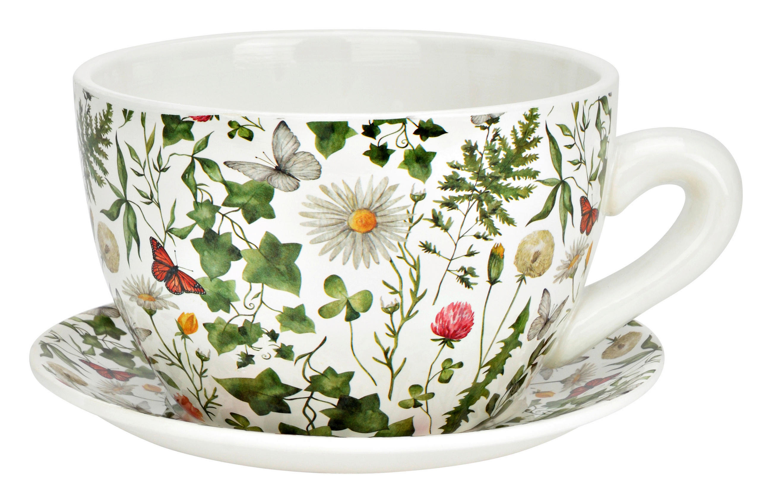 PFLANZTASSE   - Weiß, Basics, Keramik (25,0/14,0/23,0cm)