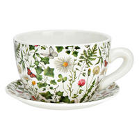 PFLANZTASSE   - Weiß, Basics, Keramik (25,0/14,0/23,0cm)