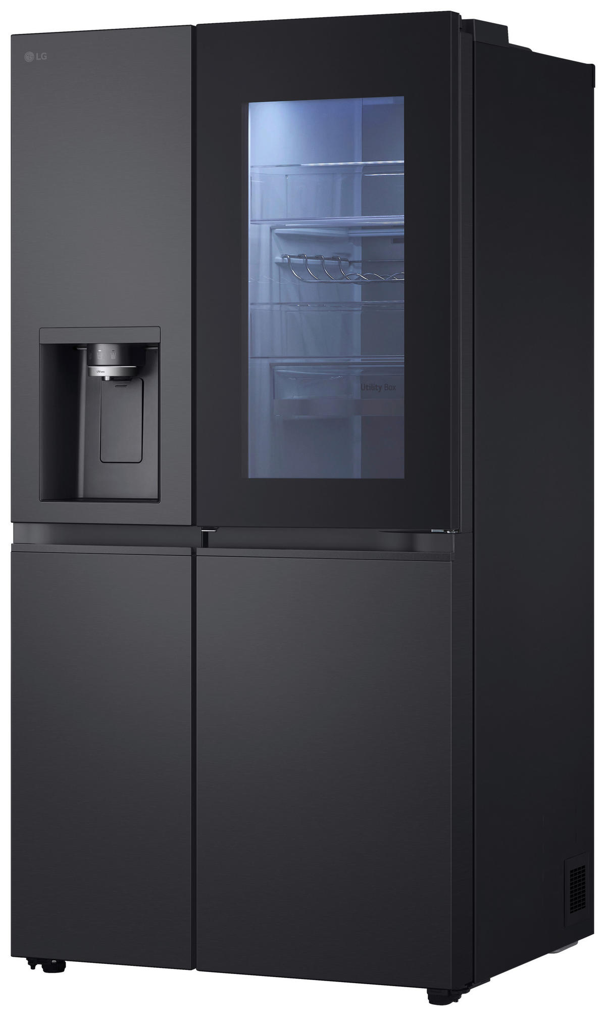 SIDE-BY-SIDE 91,3/179/73,5 cm GSXE90EVDD  - Schwarz, Basics, Glas/Kunststoff (91,3/179/73,5cm) - LG