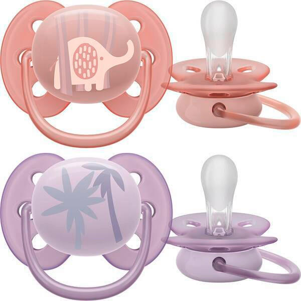 DUDA   - ljubičasta/bež, Basics, plastika/prirodni materijali (5/4/4cm) - Avent