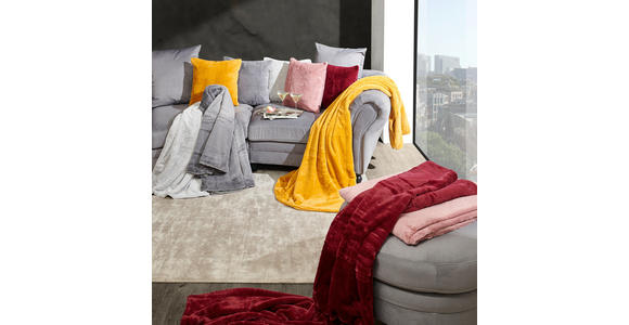 FELLDECKE YUKON 150/200 cm - Anthrazit, Design, Textil (150/200cm) - Novel