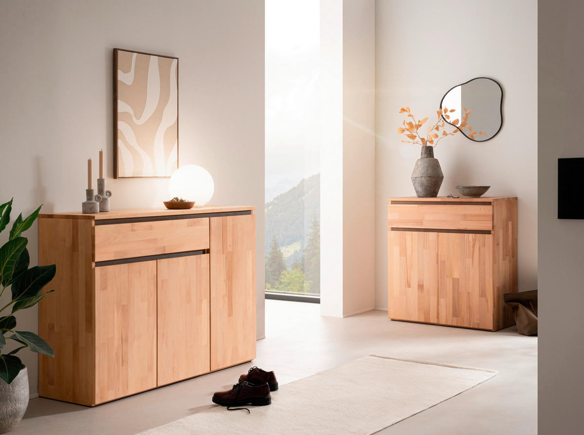 SIDEBOARD  120/88/39 cm 1 Schublade(n)  - Kernbuche, Natur, Holz (120/88/39cm) - Linea Natura