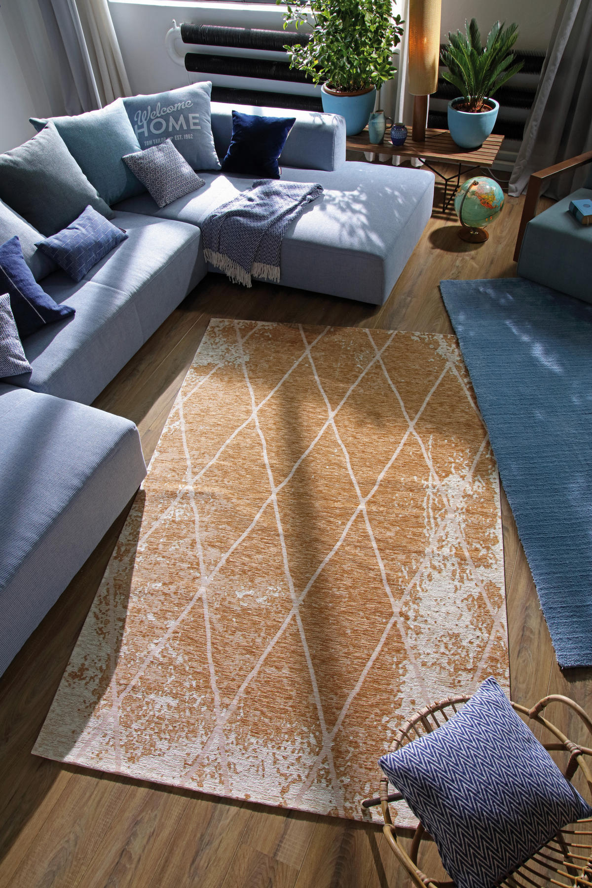 VINTAGE-TEPPICH 155/230 cm Fine Line Goldfarben  - Goldfarben, Design, Kunststoff/Textil (155/230cm) - Tom Tailor