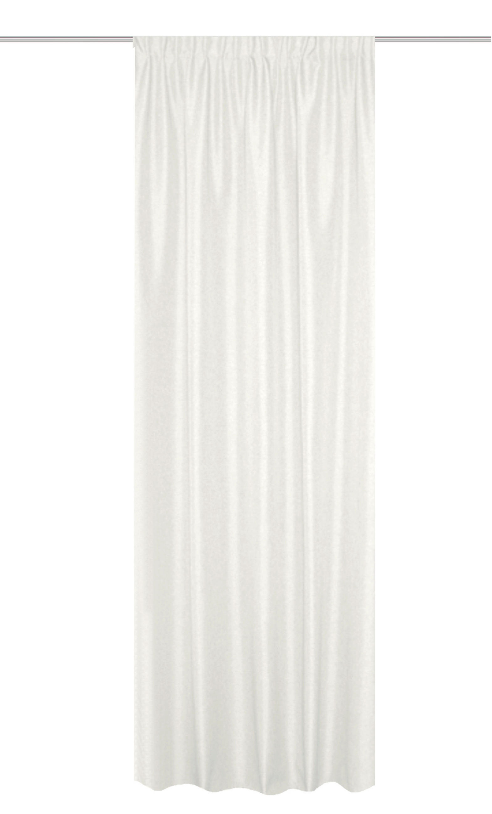 WÄRMESCHUTZVORHANG ESKIMO blickdicht 135/300 cm   - Weiß, Basics, Textil (135/300cm)