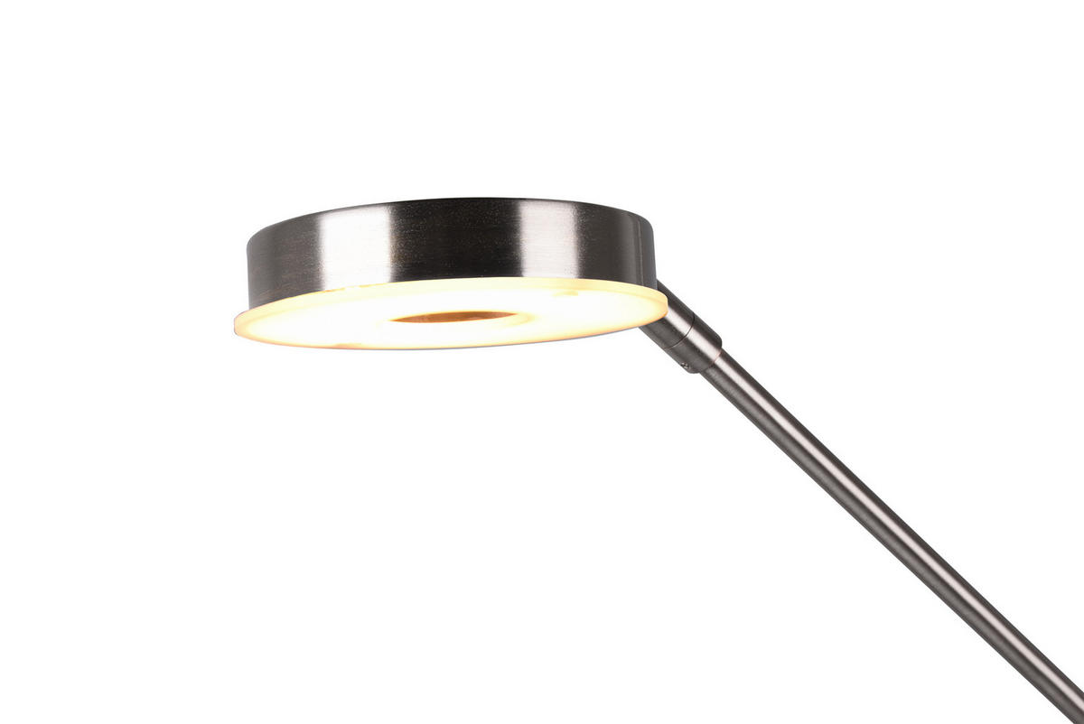 LED-STEHLEUCHTE - Nickelfarben, Design, Metall (181/30cm) - Trio Leuchten