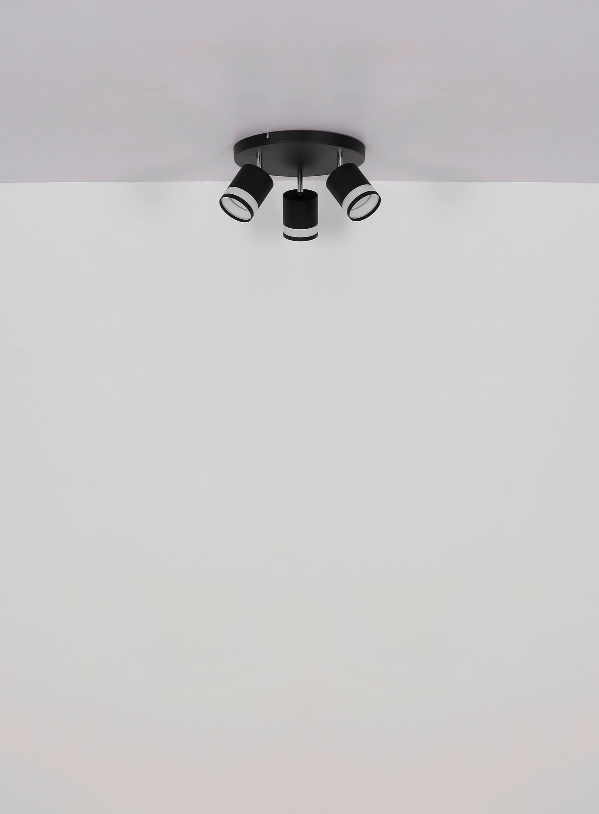 STRAHLER 30/18,5 cm   - Schwarz/Weiß, Design, Kunststoff/Metall (30/18,5cm) - Globo