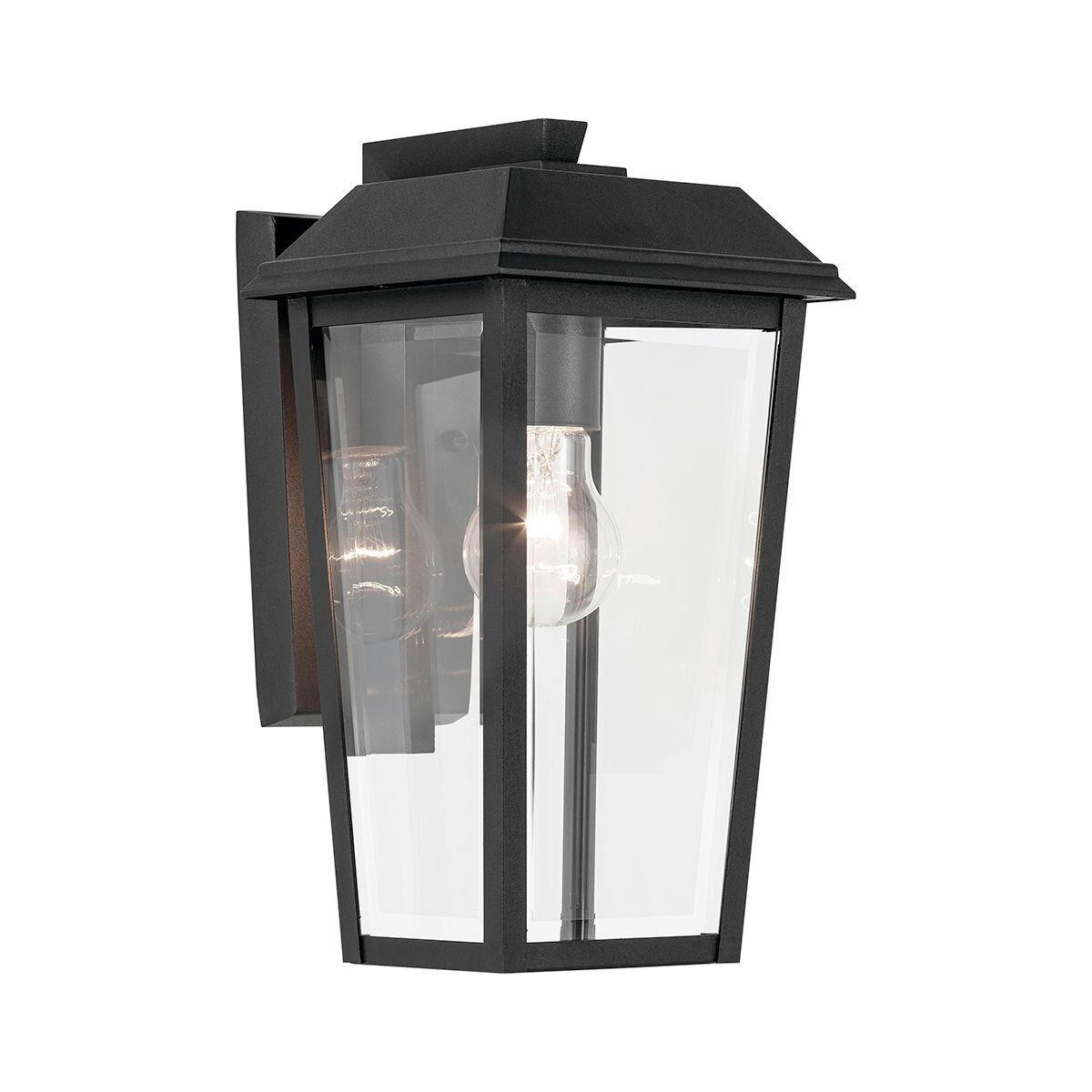 WANDLEUCHTE Kichler 33/18,4/21 cm  - Schwarz, Design, Glas/Metall (33/18,4/21cm) - Elstead Lighting