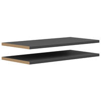 EINLEGEBODENSET 76,9/2,2/36 cm   - Graphitfarben, Modern, Holzwerkstoff (76,9/2,2/36cm) - Carryhome