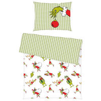 BETTWÄSCHE 2-teilig Grinch Flanell-Bettwäsche Flanell 140/200 cm  - Multicolor, Basics, Textil (140/200cm) - Herding