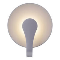 LED-WANDLEUCHTE 19 cm  - Silberfarben, Basics, Kunststoff/Metall (19cm) - Näve