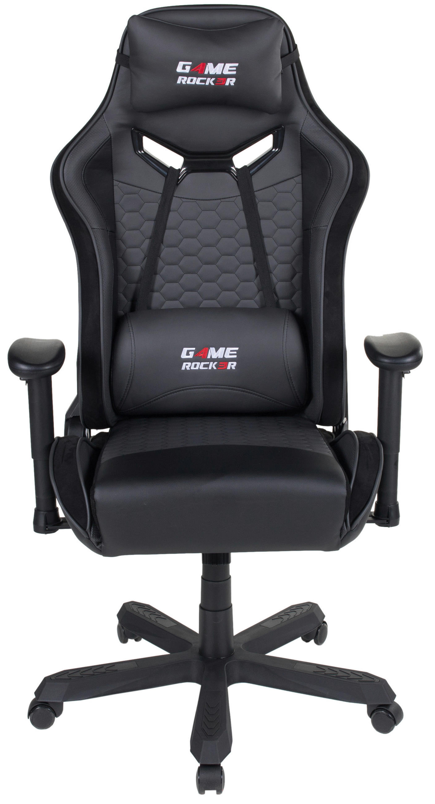 SCAUN DE GAMING  in imitație piele, microfibră negru  - negru, Design, plastic/textil (72/128-138/72cm) - Xora