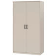 DREHTÜRENSCHRANK  in Kaschmir  - Kaschmir/Schwarz, Basics, Holzwerkstoff/Metall (106/194/54cm) - Xora