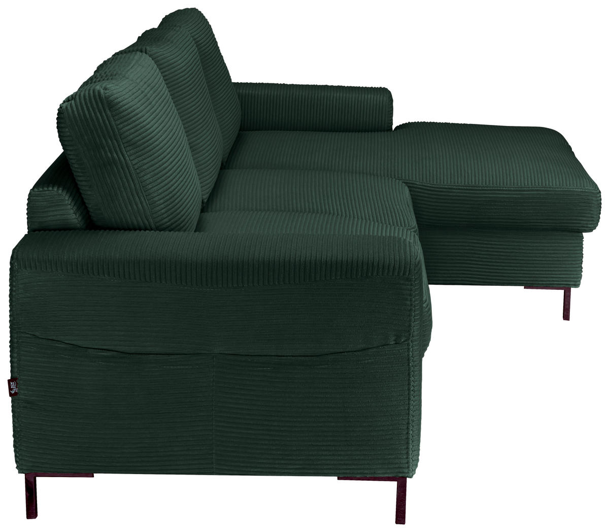 Freisteller von Carryhome ECKSOFA Dunkelgrün Cord.