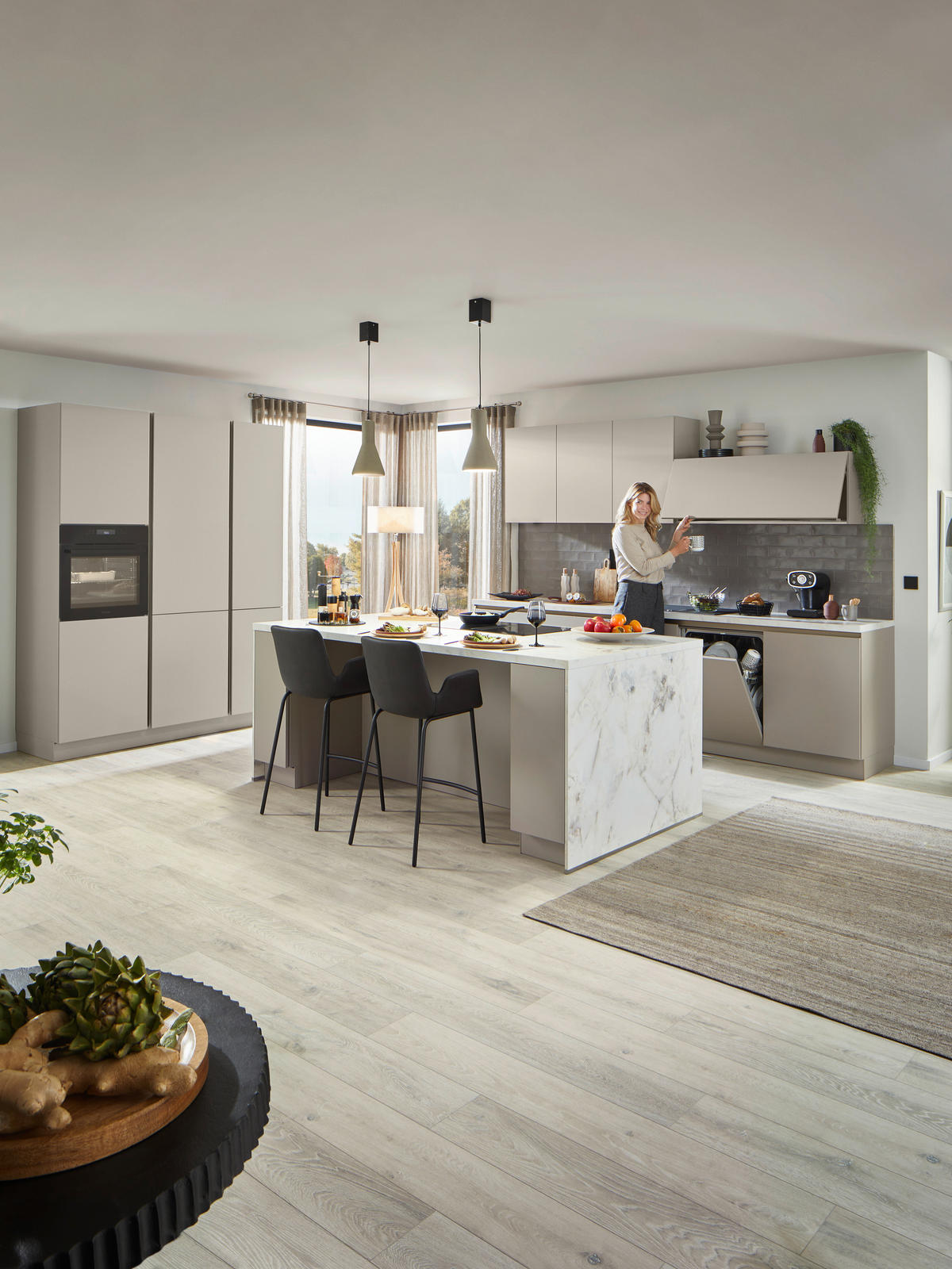 EINBAUKÜCHE   - Cappuccino, Design, Holzwerkstoff - Nolte Küchen