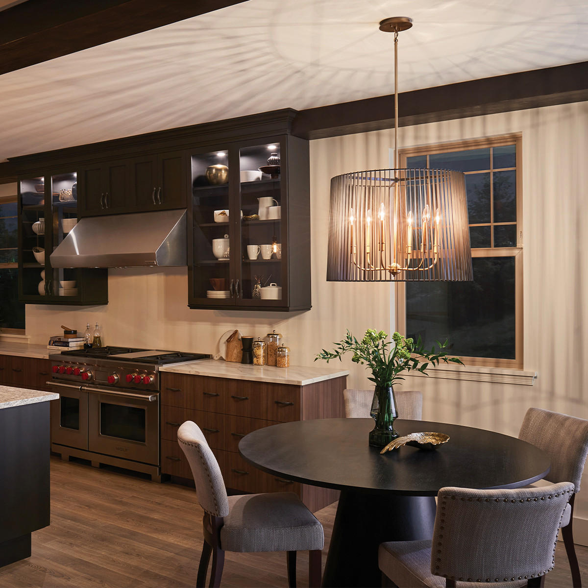 LUSTER  66/63.6 cm      Elstead Linara  - boje mjeda/crna, Design, metal (66/63.6cm) - Elstead Lighting