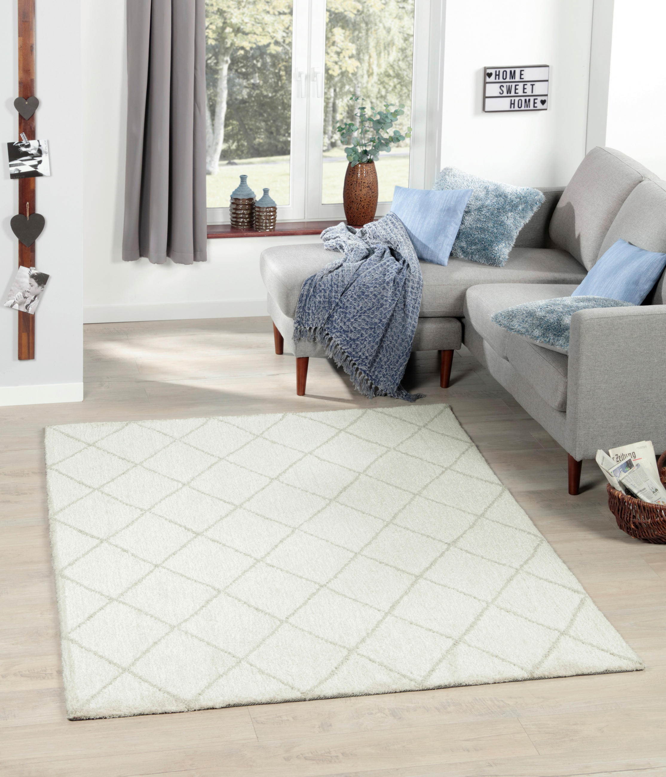 TEPPICH 70/140 cm Perlmutt  - Perlmutt, Basics, Textil (70/140cm) - Novel