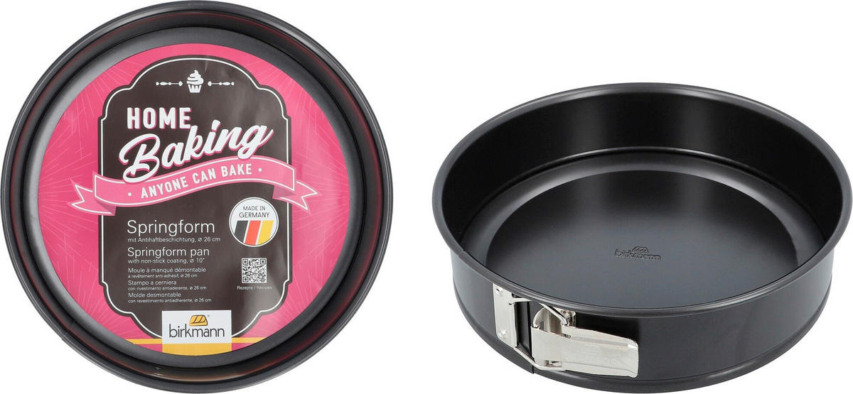 BACKFORMENSET Home Baking  - Schwarz, KONVENTIONELL, Metall - Birkmann