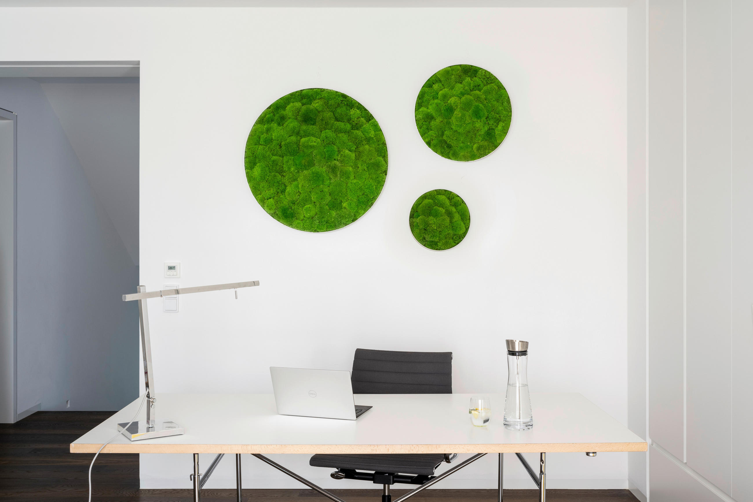 MOOSBILD Stylegreen  - Silberfarben/Grün, Basics, Naturmaterialien/Metall (54/10cm)