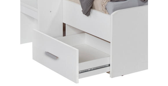 ETAGENBETT 90/200 cm Weiß  - Weiß, KONVENTIONELL, Holzwerkstoff (90/200cm) - Carryhome