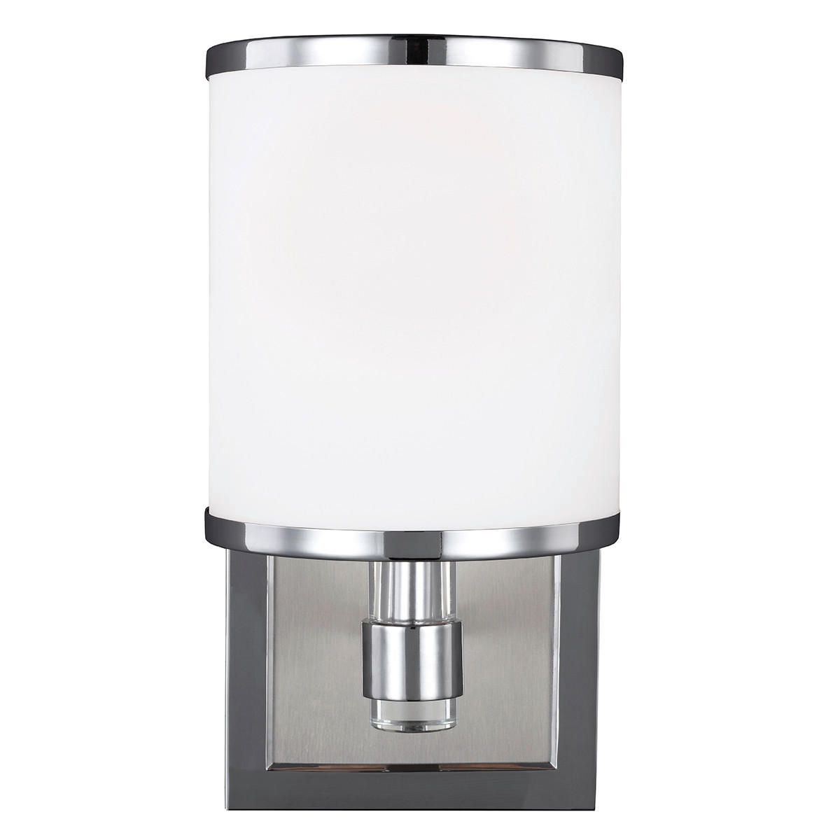 WANDLEUCHTE - Chromfarben/Nickelfarben, Konventionell, Glas/Metall (12,8/16,5/24,8cm) - Elstead Lighting