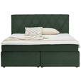 BOXSPRINGBETT 180/200 cm  in Grün  - Schwarz/Grün, Design, Kunststoff/Textil (180/200cm) - Xora