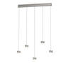 LED-HÄNGELEUCHTE 102/10.5/180 cm  - Nickelfarben, Design, Metall (102/10.5/180cm)