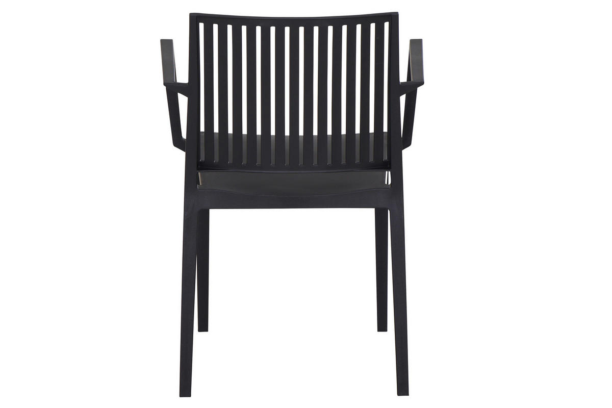 GARTENGARNITUR 3-teilig Stahl  - Anthrazit, Basics, Kunststoff/Metall (80/80/80cm) - Siena Garden