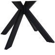ESSTISCH in Holz, Metall 120/120/76 cm  - Eichefarben/Schwarz, Design, Holz/Metall (120/120/76cm) - Linea Natura
