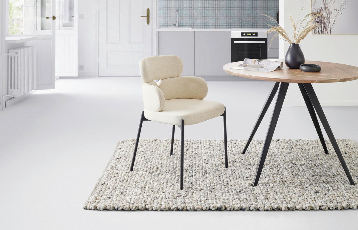 ŽIDLE S PODRUČKAMI, železo, tkaná látka, světle žlutá - černá/světle žlutá, Moderní, kov/textil (52/80/56cm) - MID.YOU