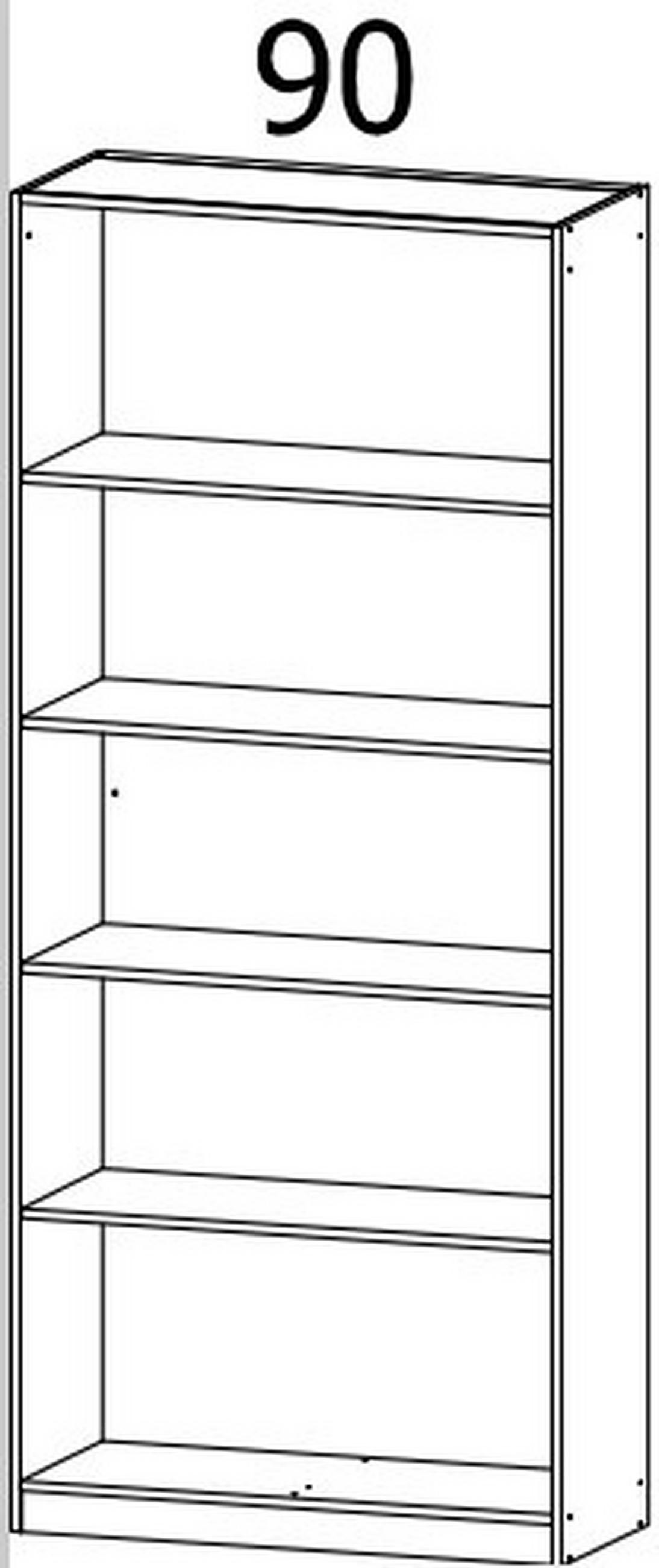 DREHTÜRENSCHRANK in Schwarz, Weiss  - Weiss/Schwarz, Design, Glas/Holzwerkstoff (90/210/41cm) - Boxxx