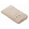 GÄSTETUCH 30/50 cm QUATTRO Beige  - Beige, KONVENTIONELL, Textil (30/50cm) - Esposa