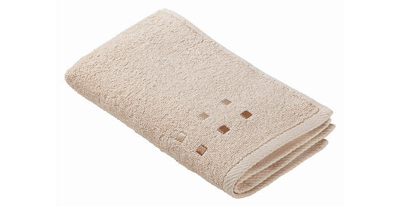 GÄSTETUCH 30/50 cm QUATTRO Beige - Beige, KONVENTIONELL, Textil (30/50cm) - Esposa
